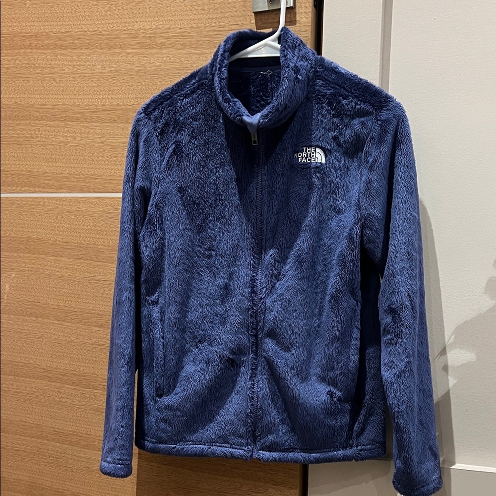 The North Face Circular Design Blue Fleece Full Zip Jacket Youth Girls